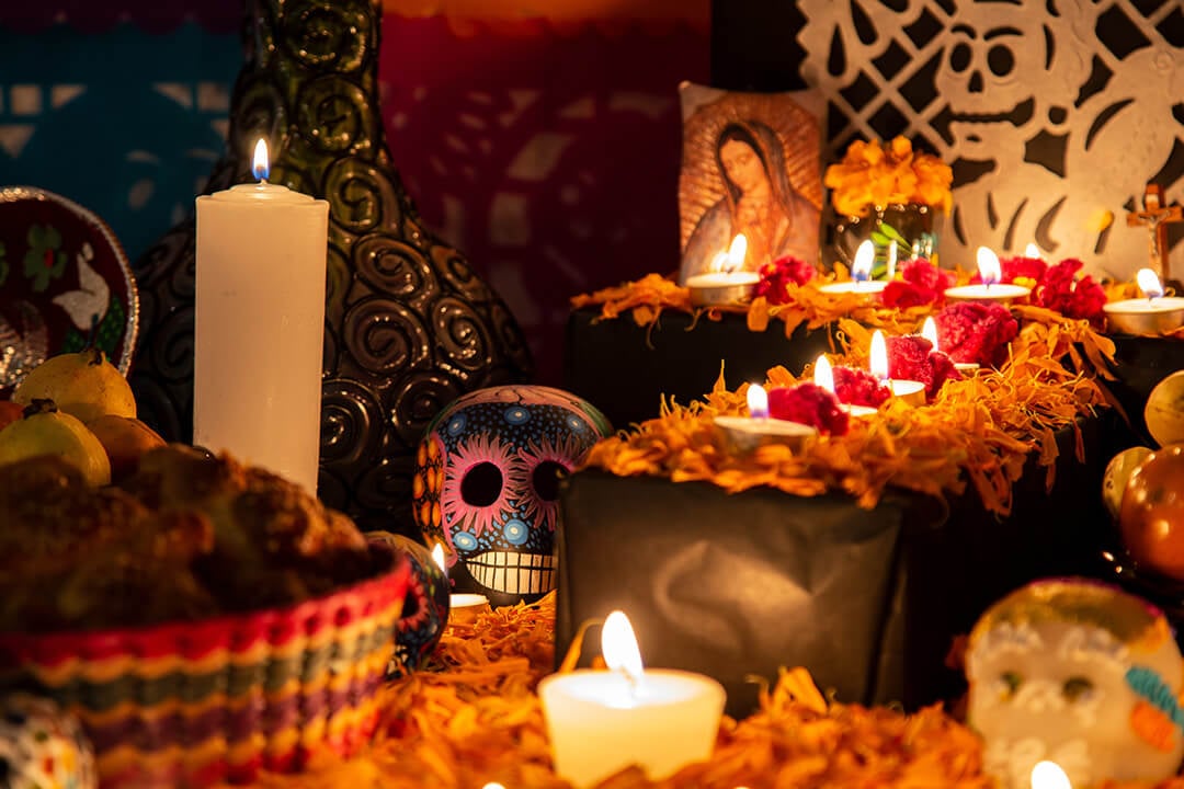 Day of the Dead Chicago and Mexico Offrendas 