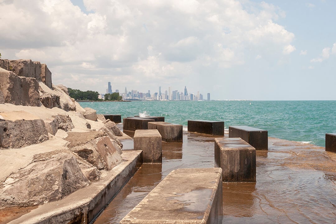 Promontory Point - one of the best places for epic views of the Chicago Skyline