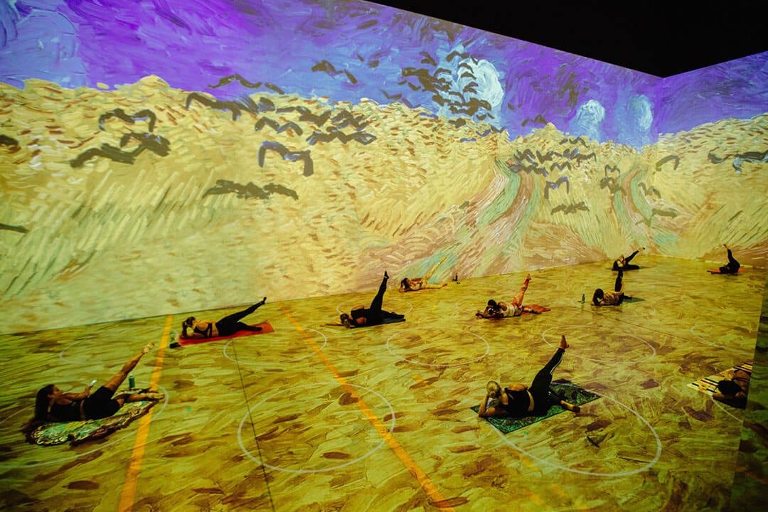 Yoga Classes at the Van Gogh Immersive Experience in Chicago